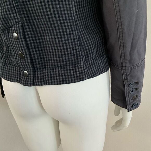 Anthropologie Hei Hei Navy Delaine Blazer Distressed Long Sleeve 4 - Picture 11 of 11